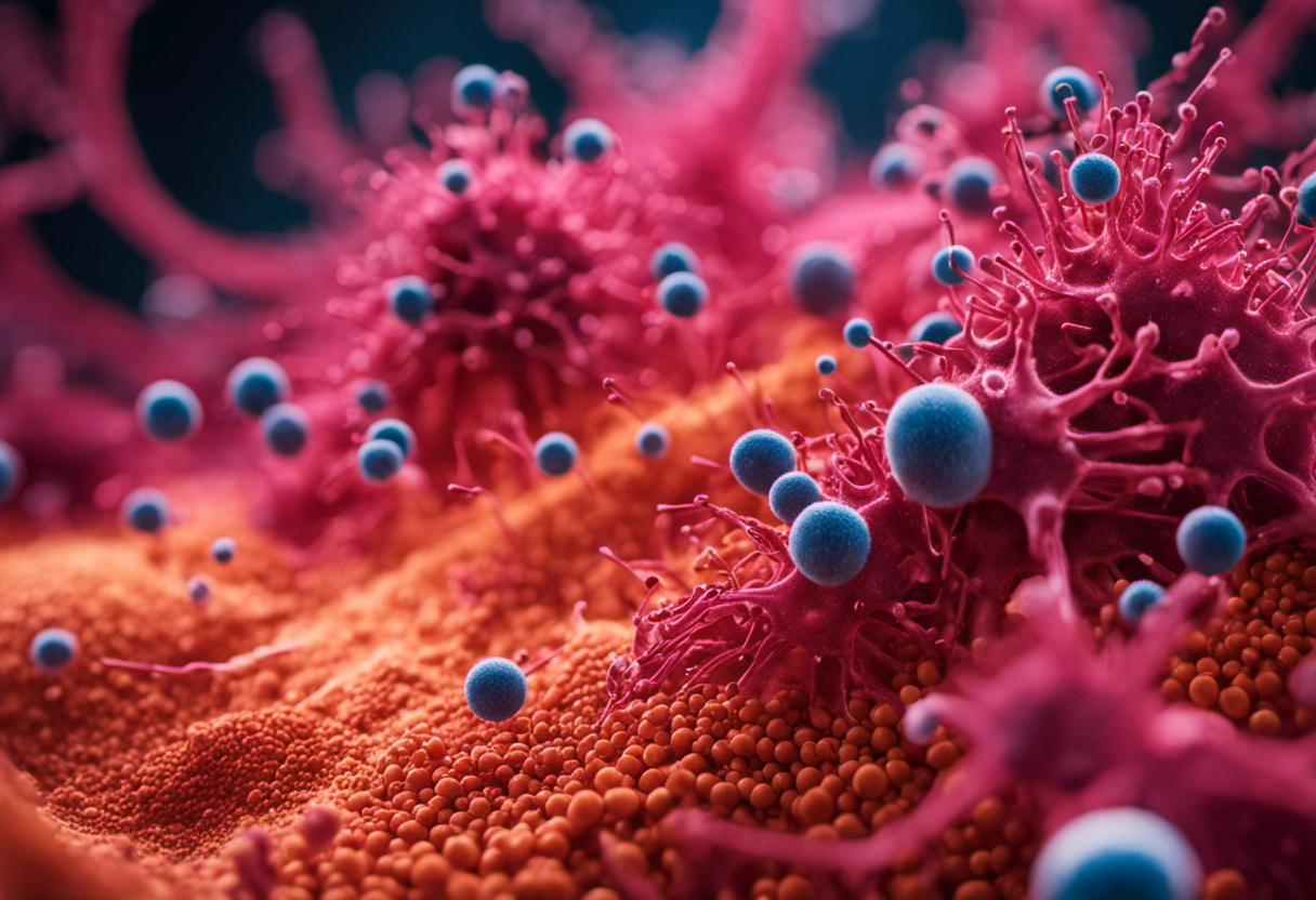 An image showcasing the immune system's strength and the impact of creatine