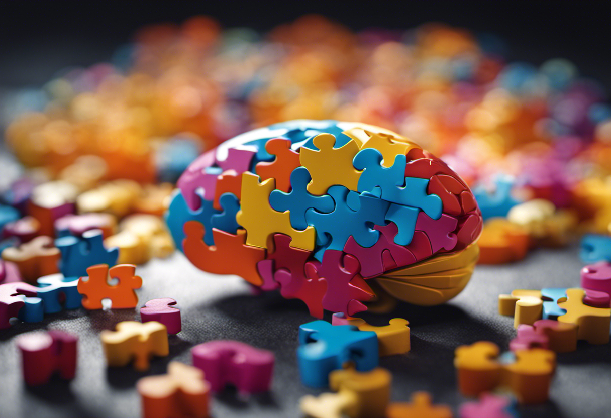 An image showcasing a vibrant brain surrounded by puzzle pieces, symbolizing the potential link between creatine and memory enhancement