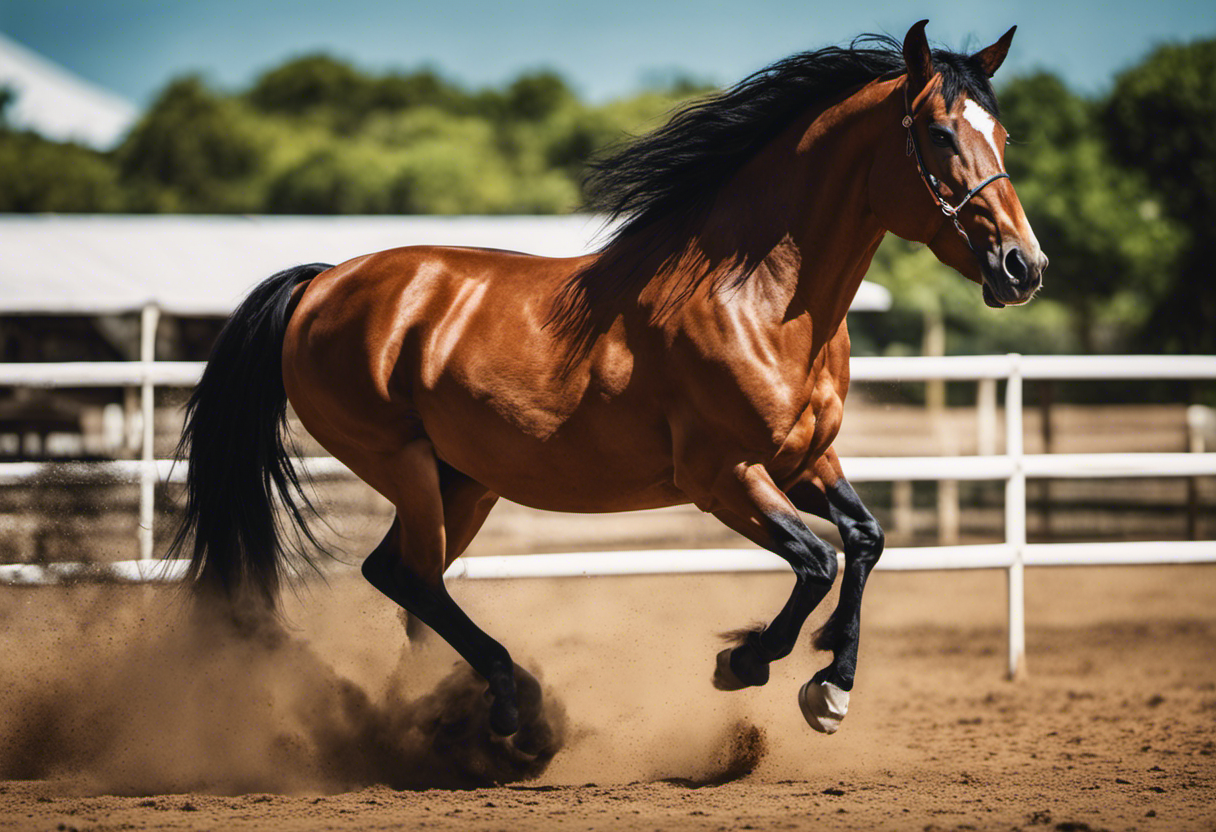 An image showcasing the potential benefits and precautions of Creatina para Cavalos