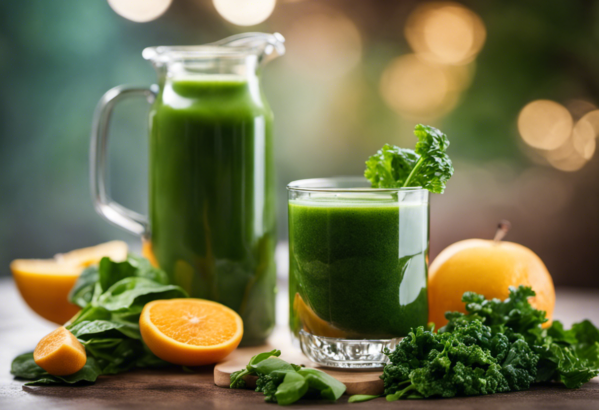 An image showcasing the health benefits of detox juice