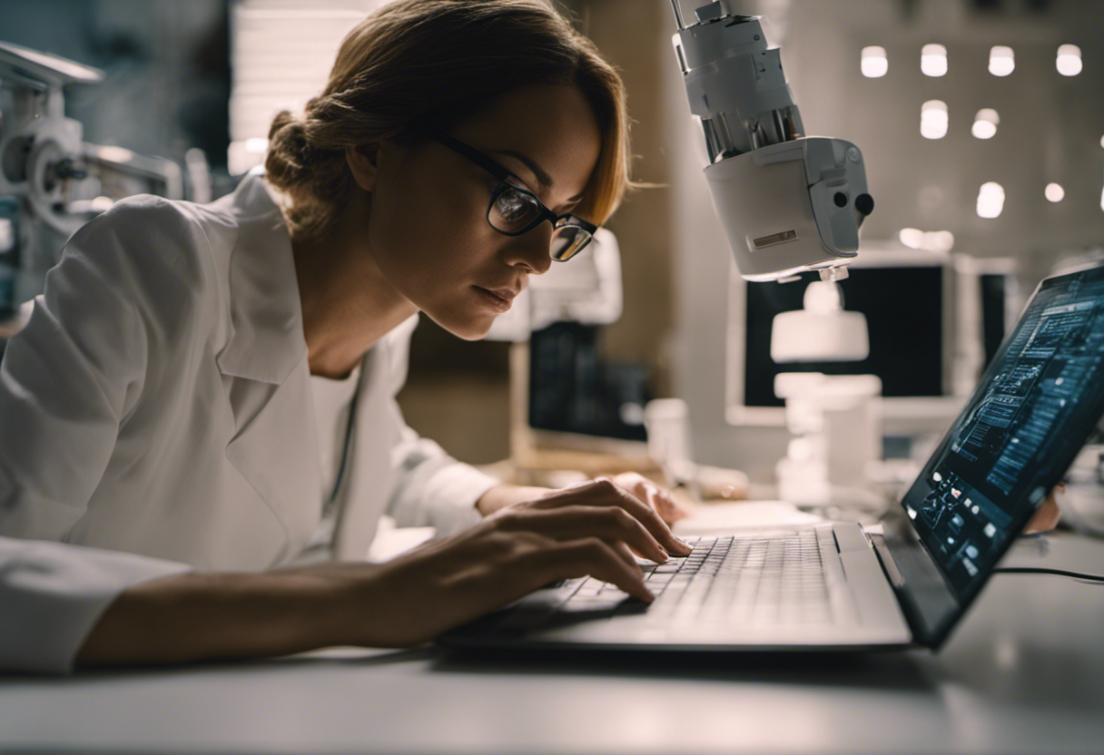 An image that portrays the complexities of online testing for endometriosis, showcasing both the potential benefits and limitations of this diagnostic method
