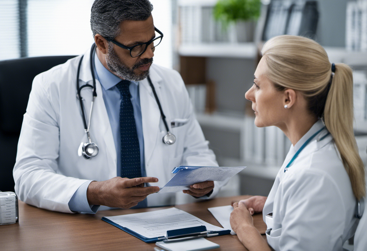 Um endocrinologista prescreve medicamentos para perda de peso