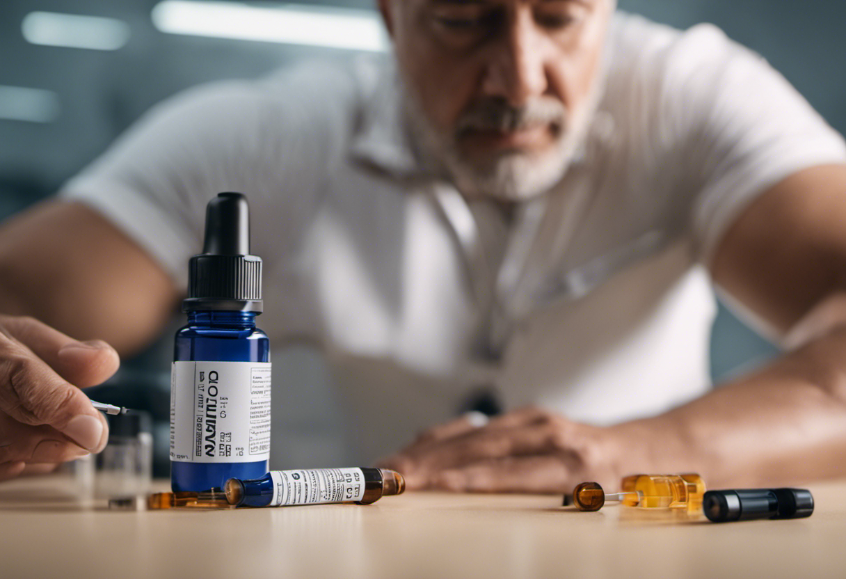 An image depicting a person injecting insulin with Ozempic for weight loss, showcasing the process and potential outcomes