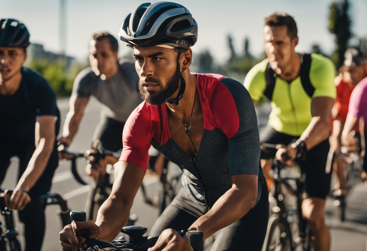 An image showcasing a variety of people engaged in activities like running, cycling, studying, and working, highlighting their energetic and focused expressions